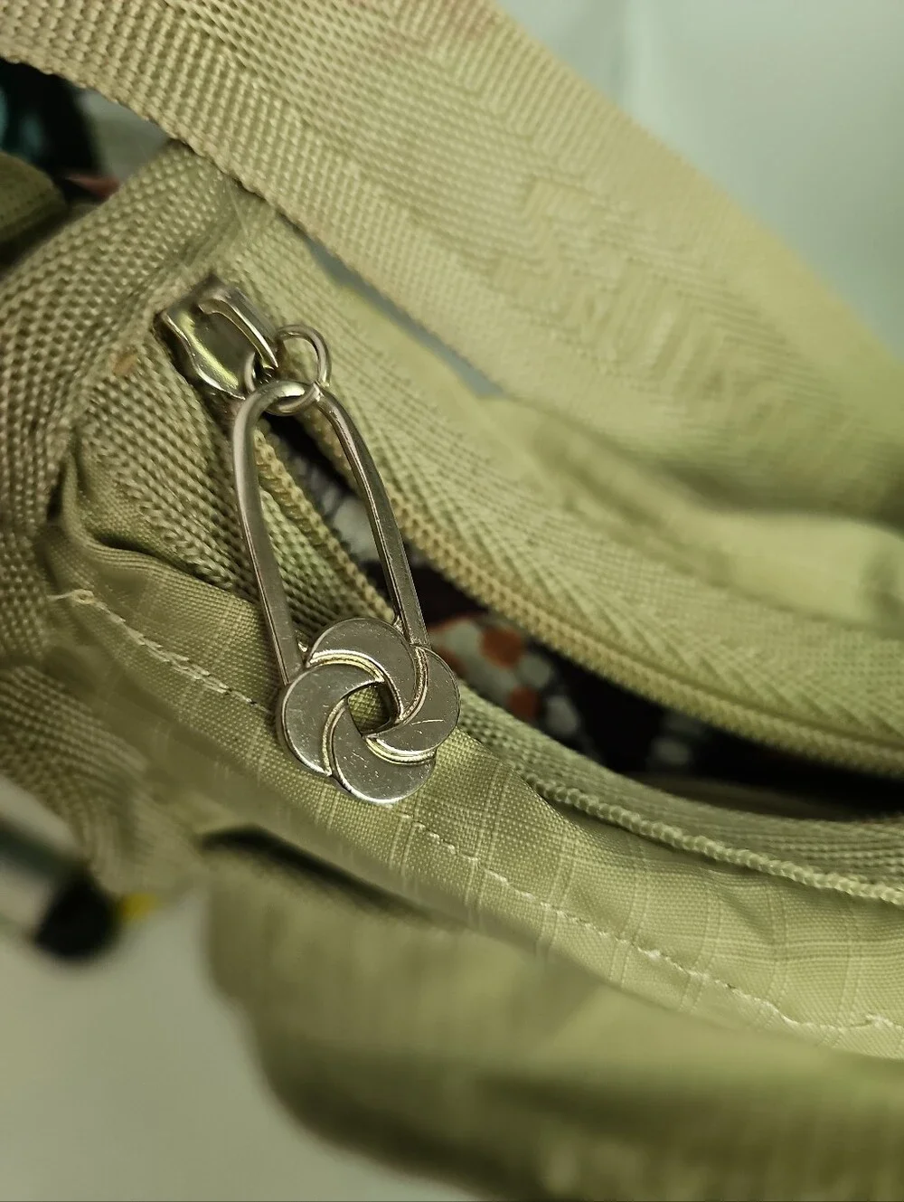 Samsonite Light Olive Green Messenger Crossbody Bag
